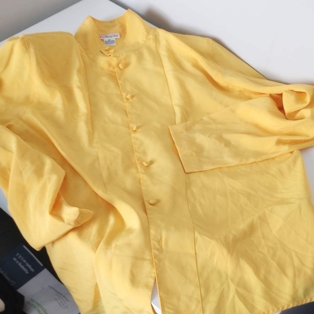 Talbots Yellow Lightweight Shirt Jacket